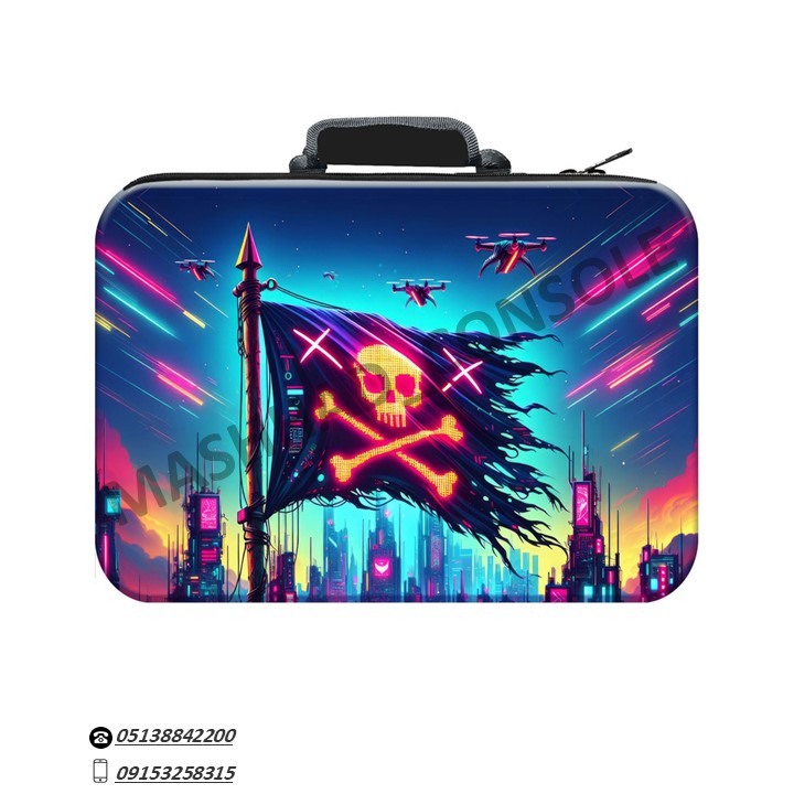 خرید کیف مسافرتی PS5 Fat طرح Cyberpunk مشهد کنسول