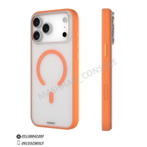 خرید گارد یانگ کیت Iphone 17 Pro مدل Clear مشهد کنسول