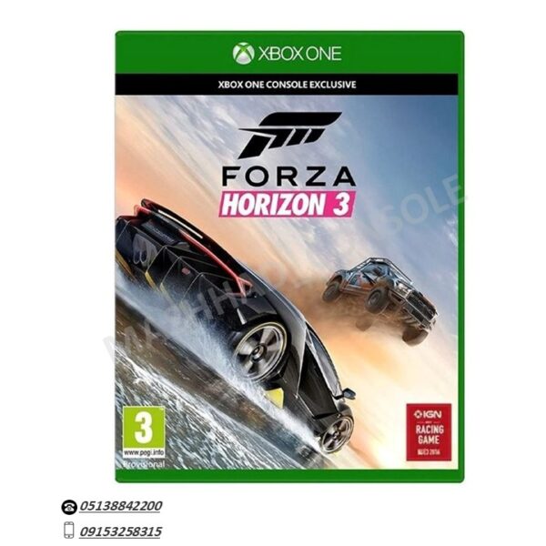 خرید دیسک بازی forza horizon 3 ایکس باکس مشهد کنسول