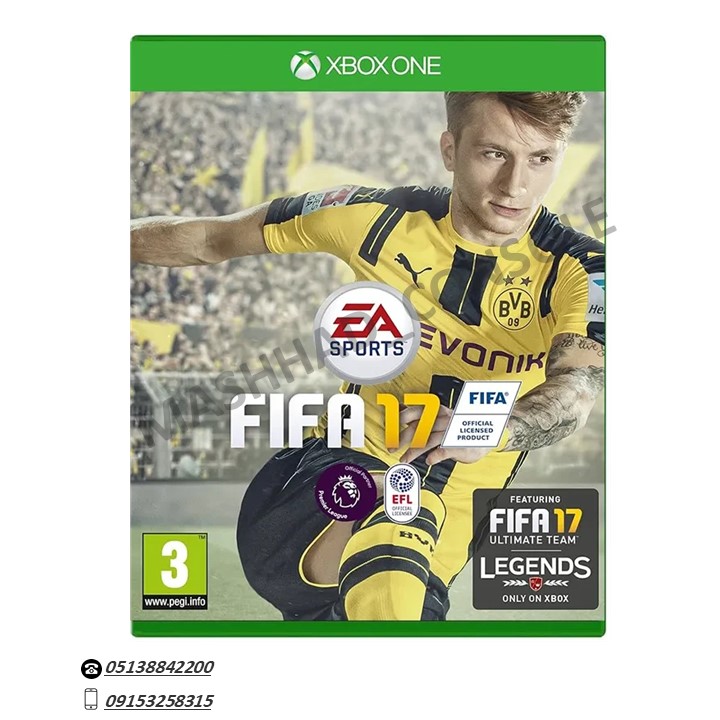 خرید دیسک بازی FIFA 17 ایکس باکس مشهد کنسول