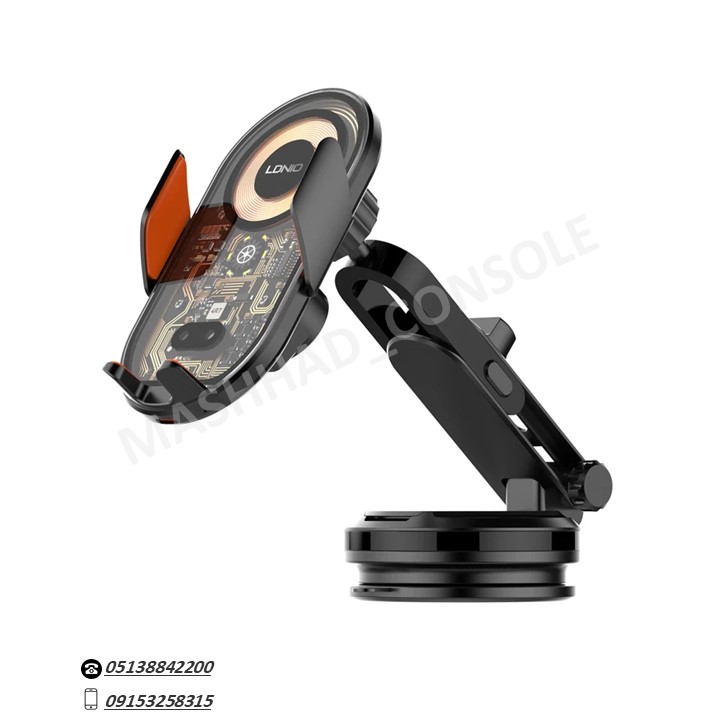 خرید هولدر داشبوردی و شارژر وایرلس LDNIO 15W مدل MA30-1 مشهد کنسول