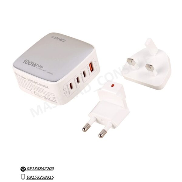 خرید شارژر دیواری LDNIO مدل Q408 مشهد کنسول