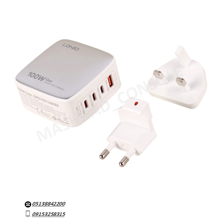 خرید شارژر دیواری LDNIO مدل Q408 مشهد کنسول