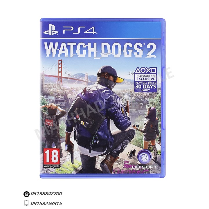 خرید دیسک بازی Watch Dogs 2 PS4 مشهد کنسول