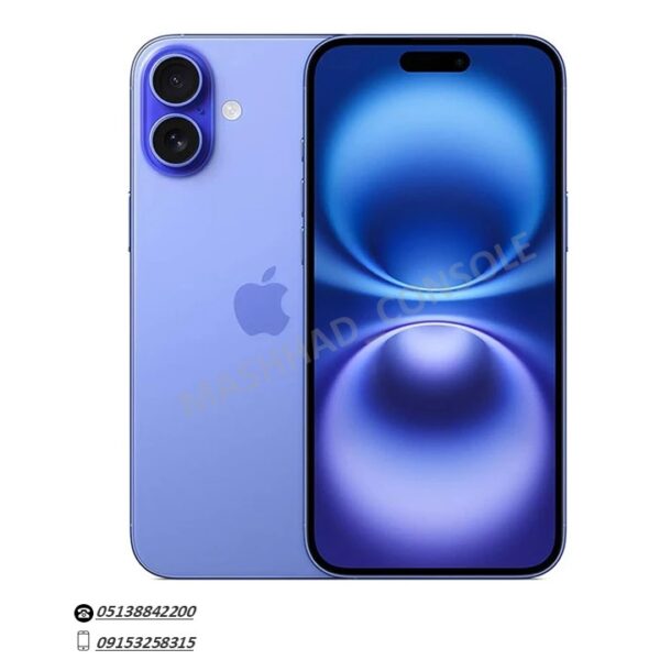خرید گوشی موبایل اپل IPHONE 16 حافظه 128 رم 8 باتری 100 رجیستر شده استوک در حد نو مشهد کنسول
